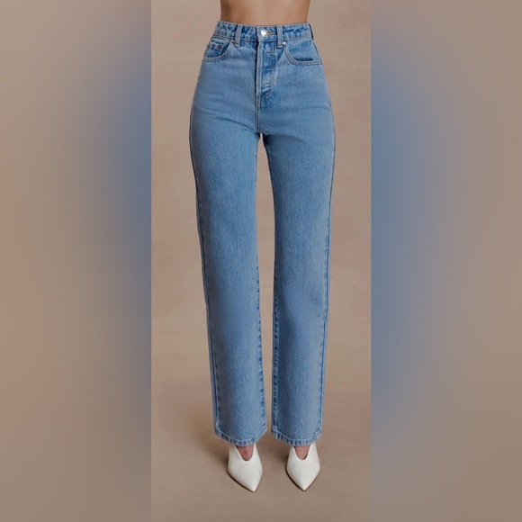 NWT Meshki High Rise Blue Women's Jeans - Picture 1 of 12